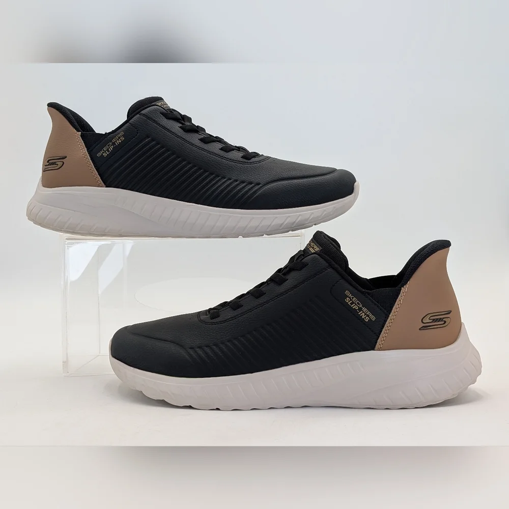 BOBS By Skechers™ Sz 12 Hands Free Slip-On Blk Sneaker Comfort Sole Heel Pillow - Picture 11 of 17